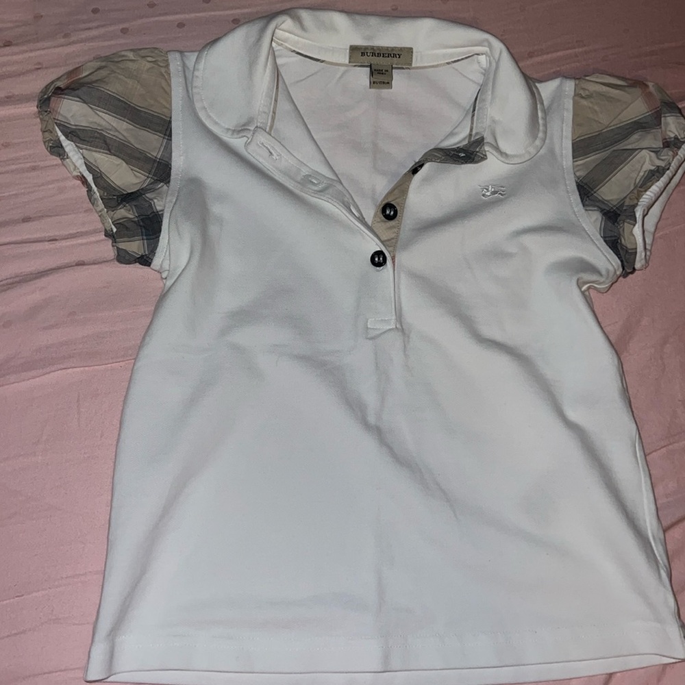 Girl's BURBERRY blouse, Size 8Y, worn only a couple of times.
